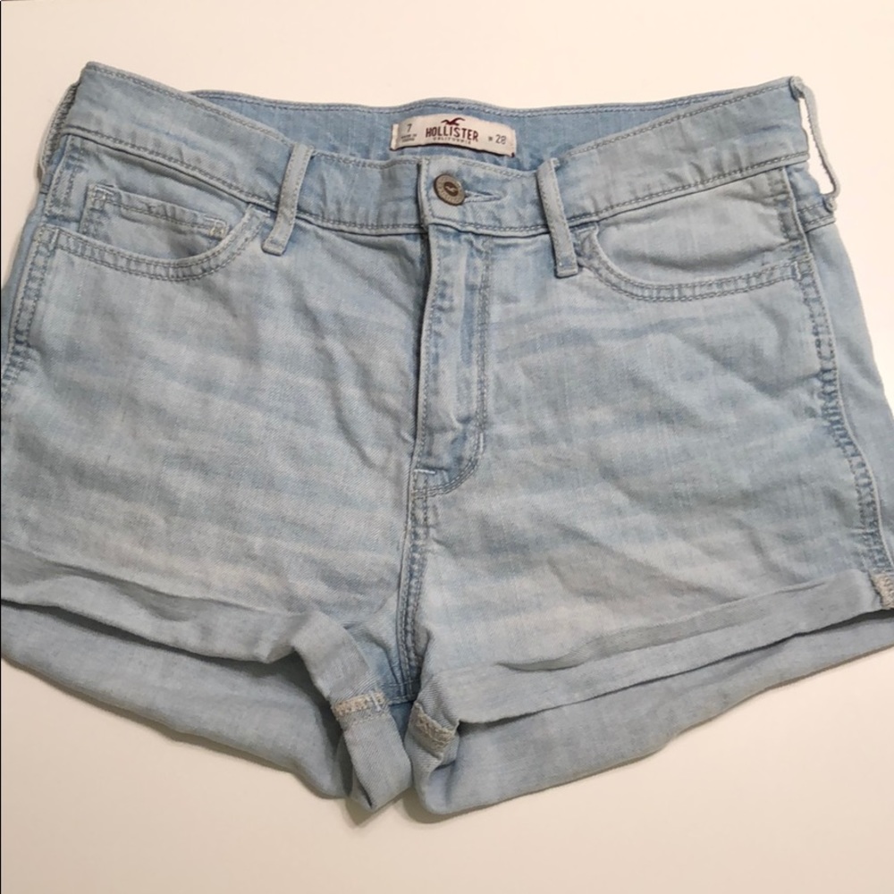 Hollister High waisted jean shorts, size 7